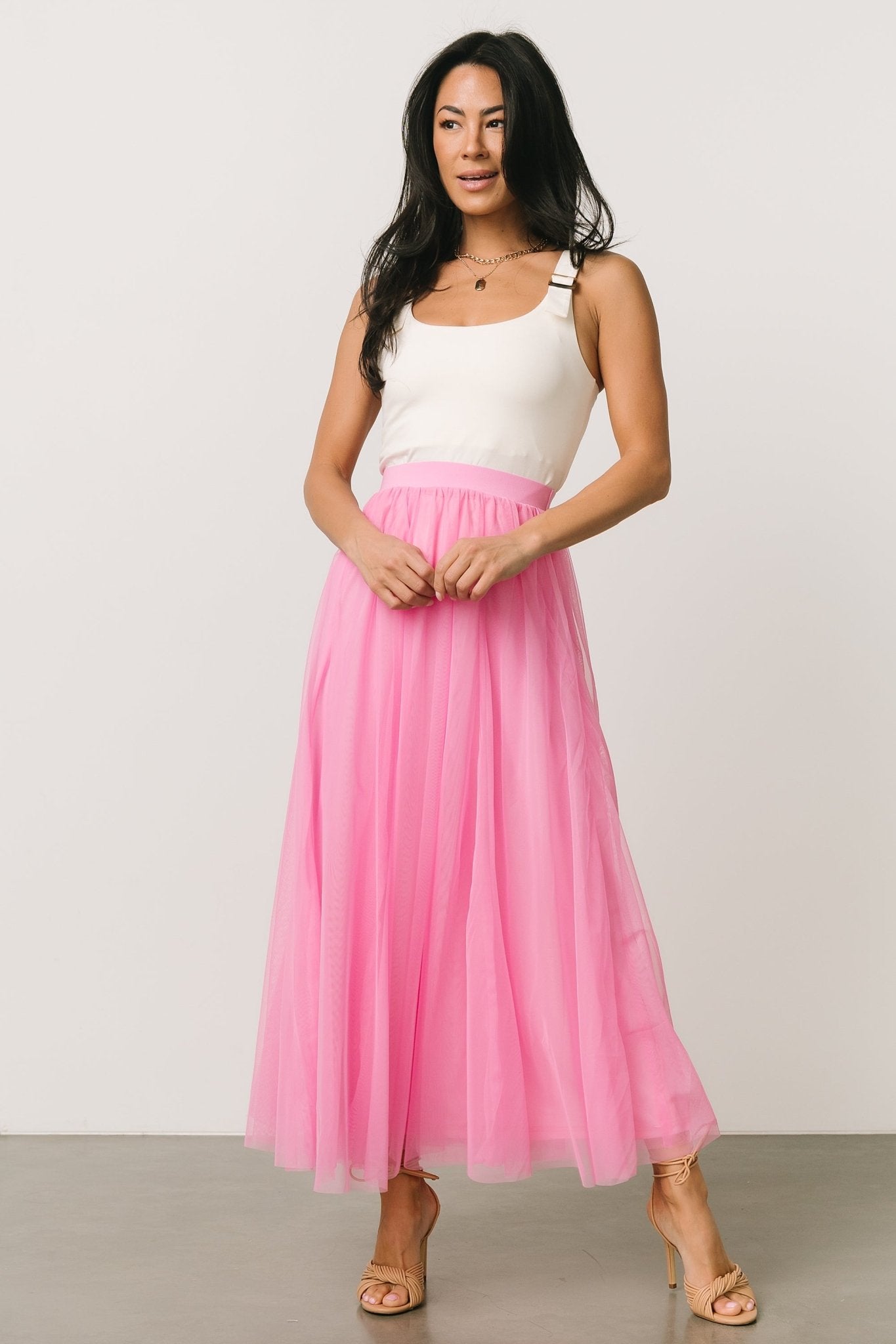 Pink Tulle Skirt with Elastic Waistband – Baltic Born