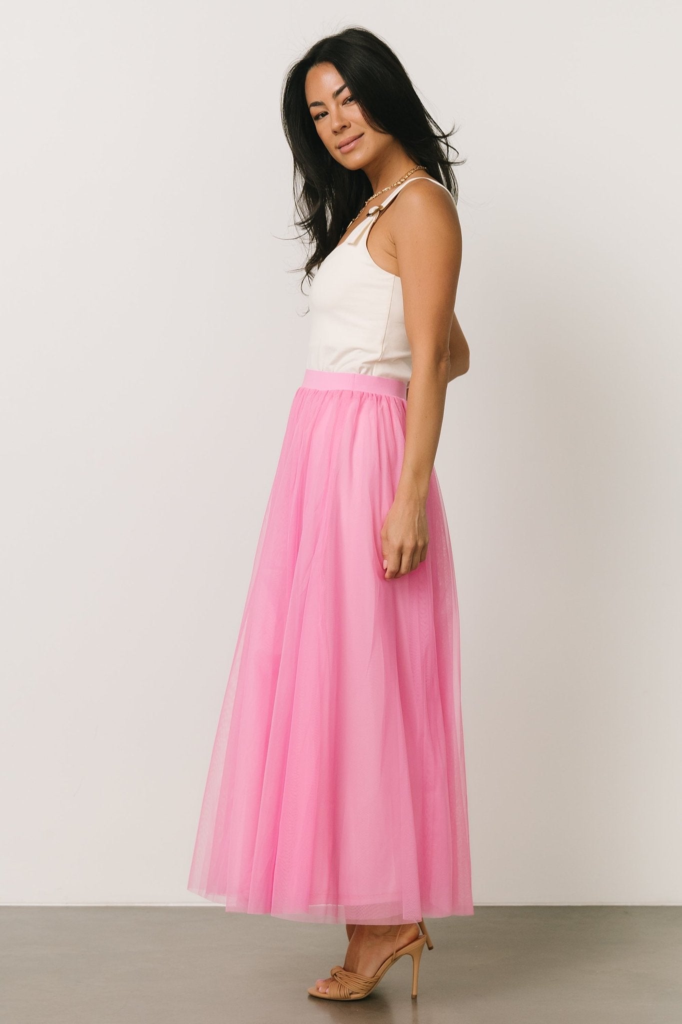 Pink Tulle Skirt with Elastic Waistband – Baltic Born