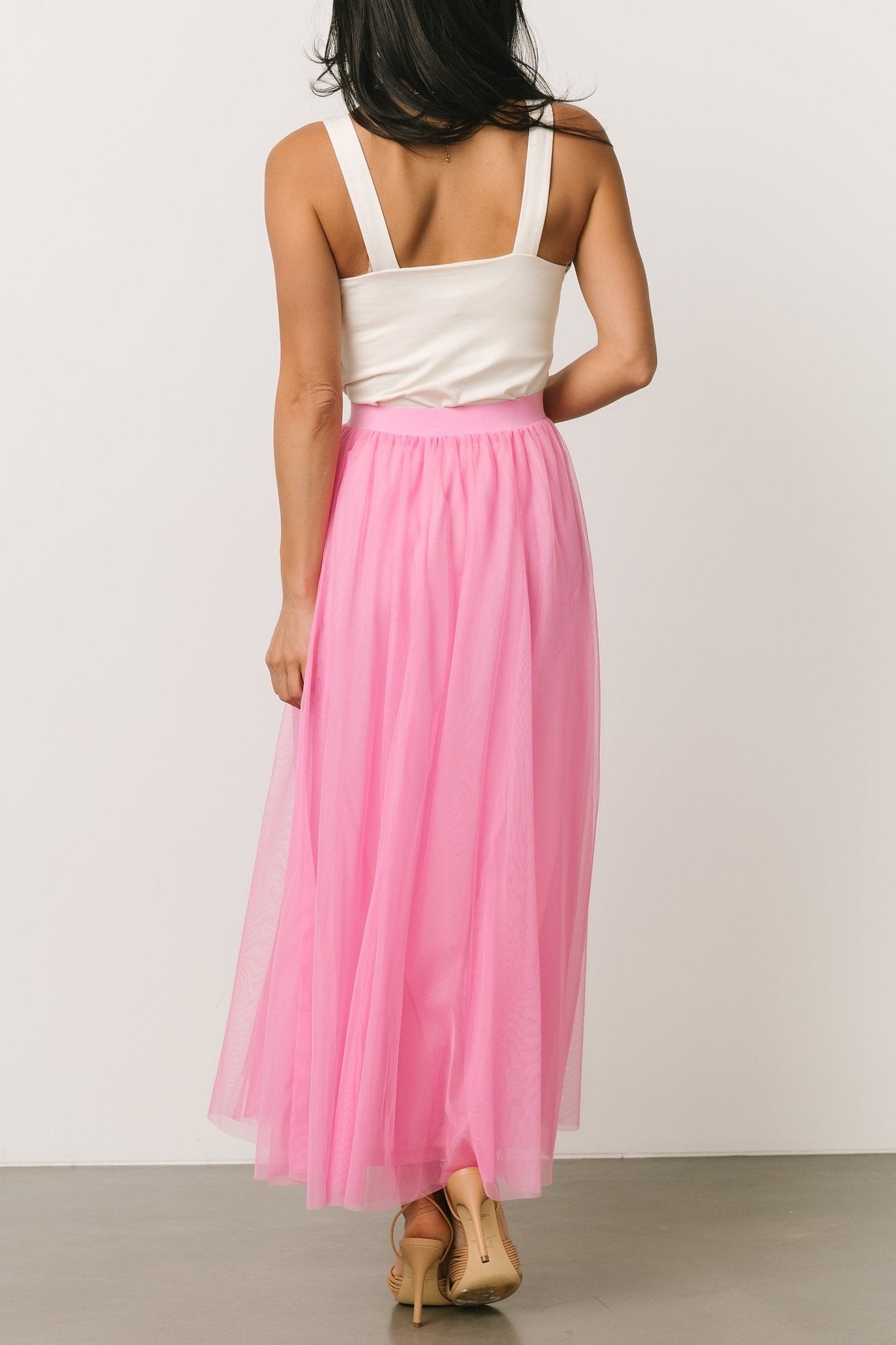 Pink Tulle Skirt with Elastic Waistband – Baltic Born