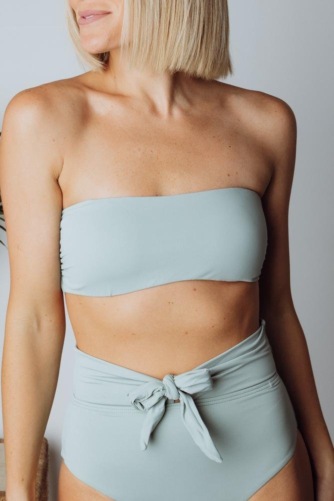 Baltic Born Milos Adjustable Bikini Top in Sage | Removable Pads