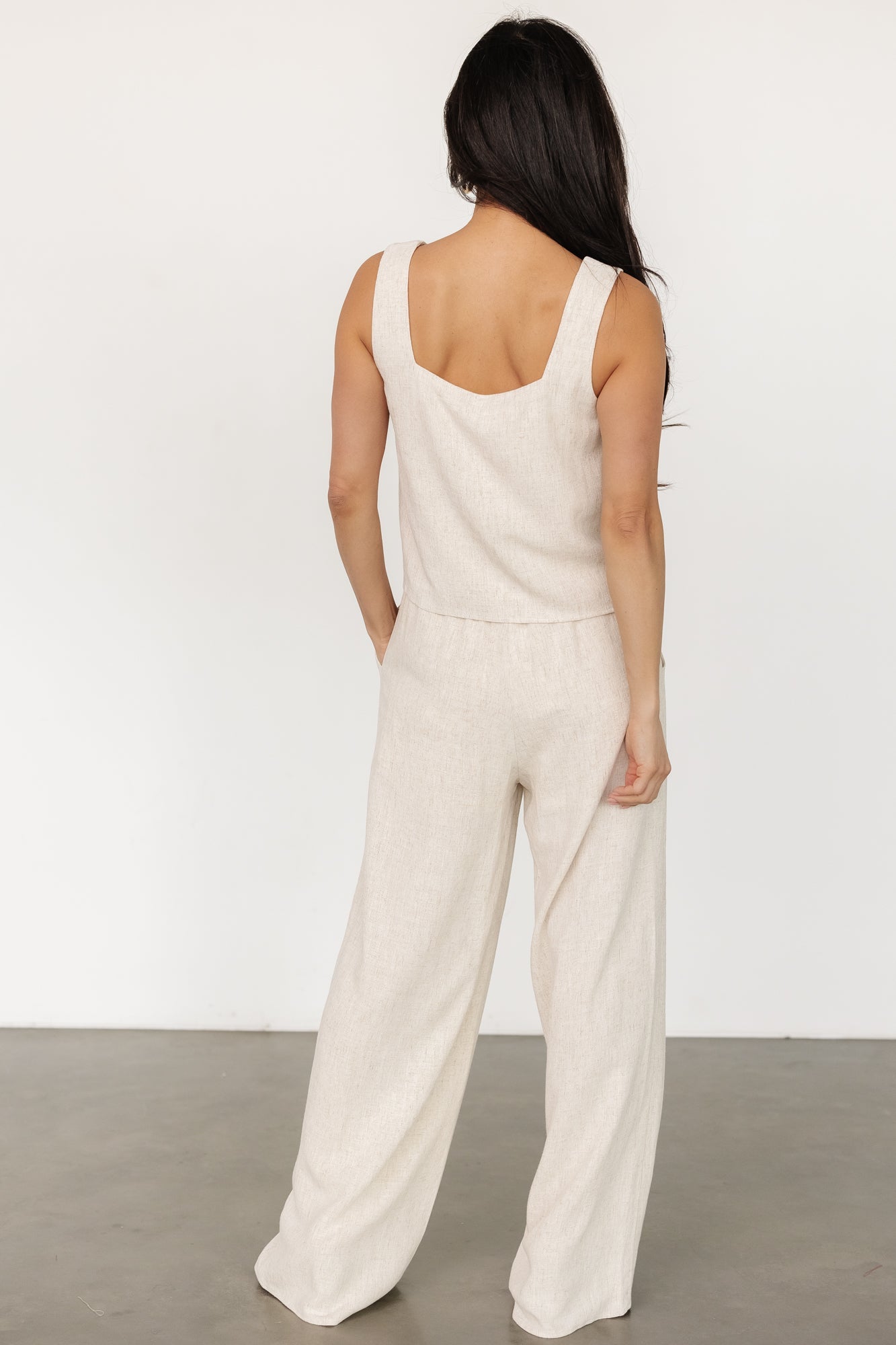 Women's Natural Rayon Linen Tank & Pants Set - Baltic Born