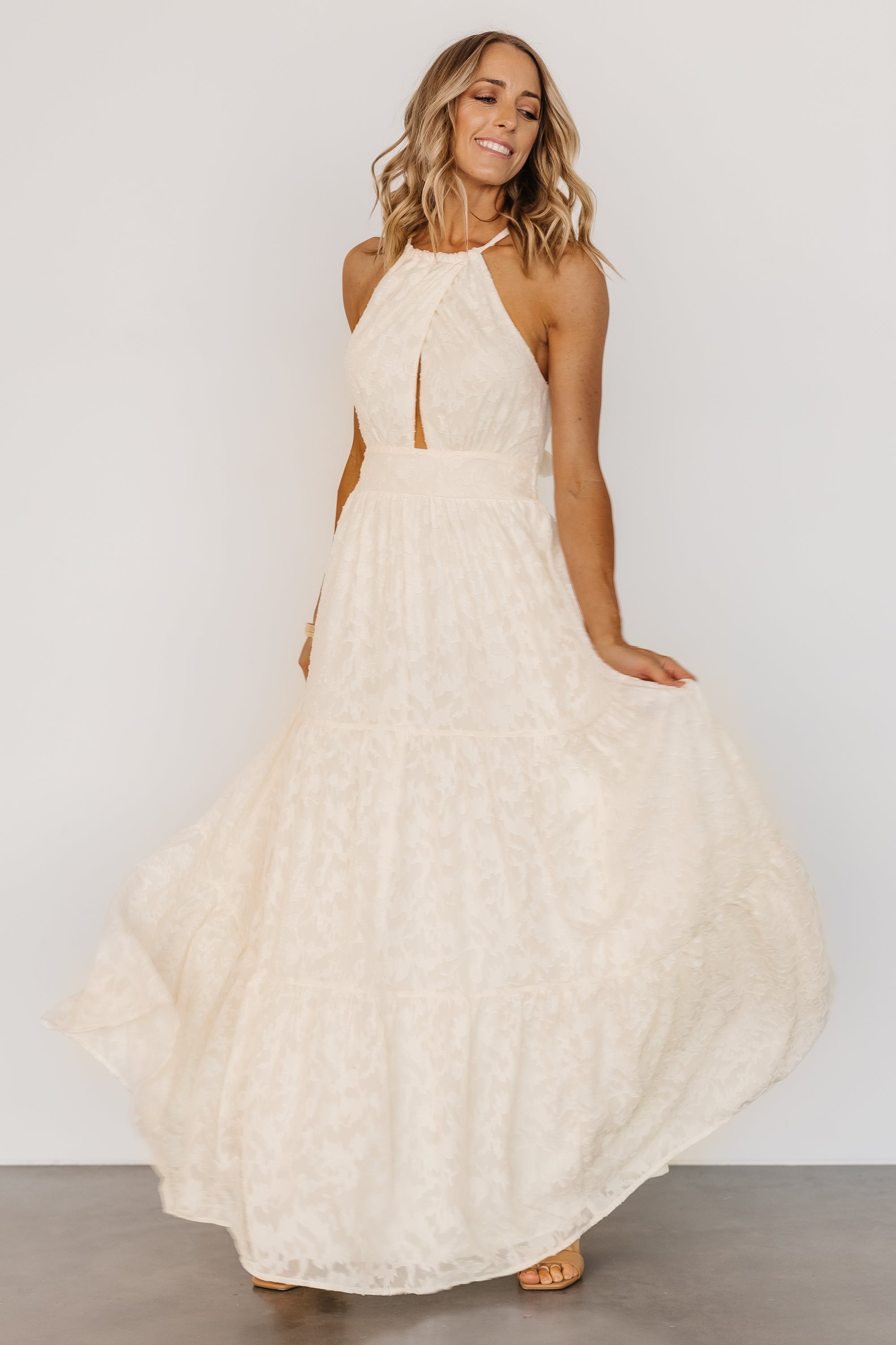 Baltic Born Eilish Floral Maxi Dress with Halter Neckline
