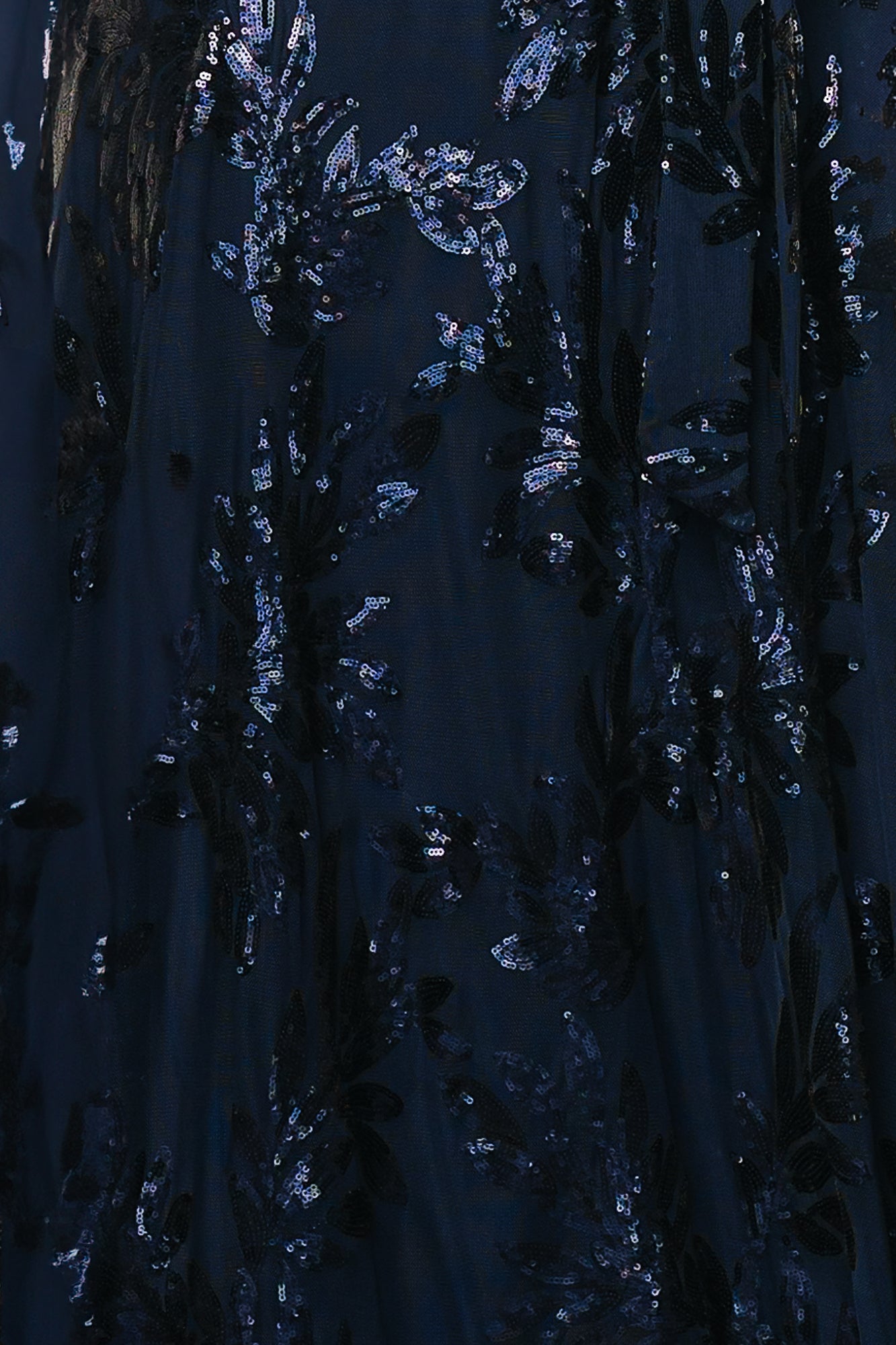 Muse Sequin Fabric Swatch in Navy | 3" x 4" Sample