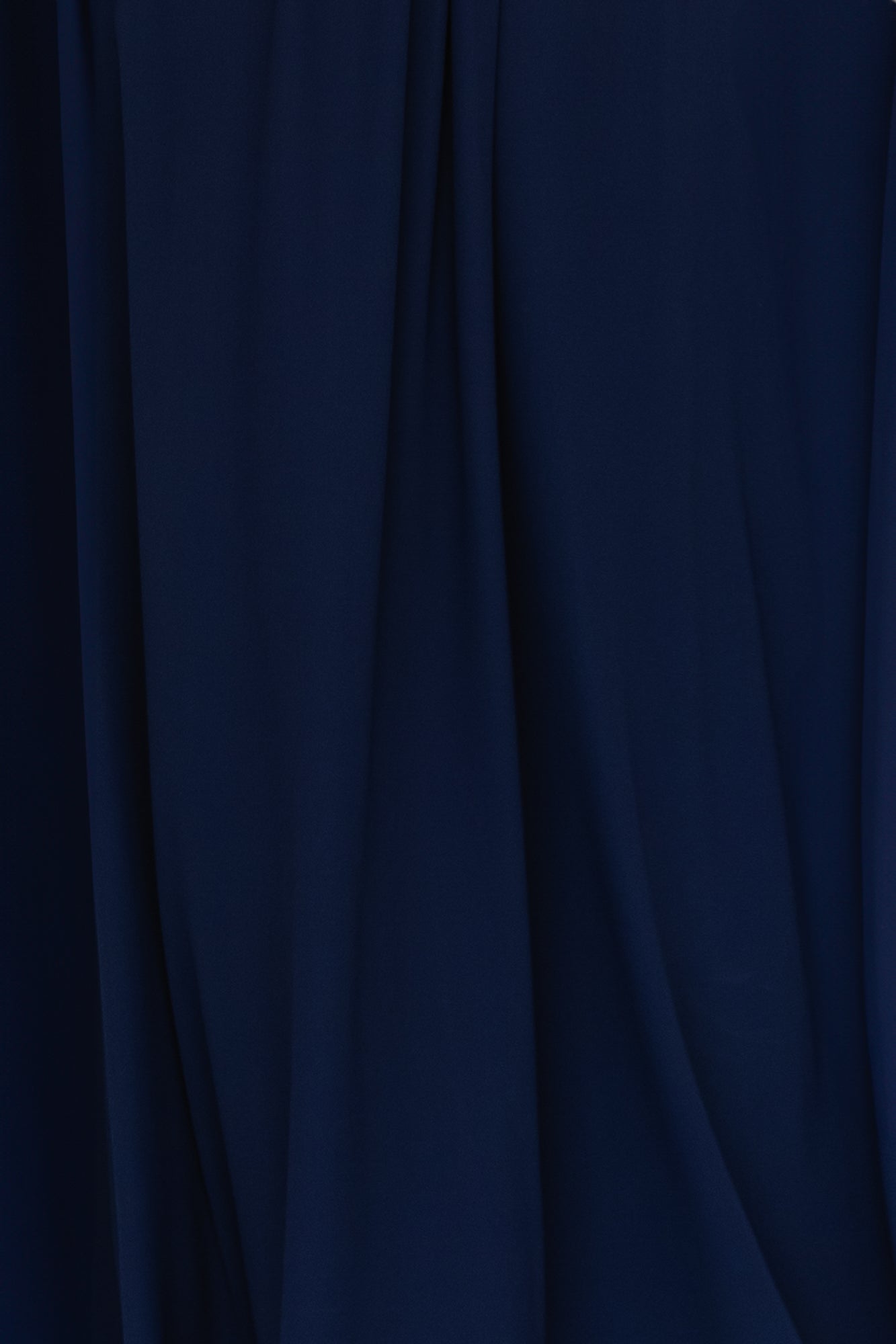 Sierra Chiffon Fabric Swatch - Navy Color Sample for Dresses