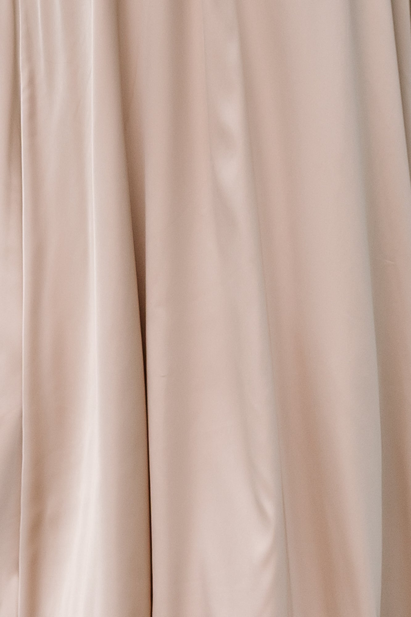 Vara Satin Fabric Swatch in Champagne | Lightweight Stretch Sample