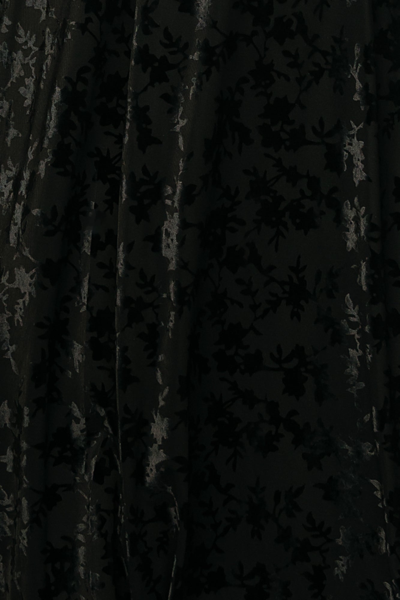 Veronica Velvet Fabric Swatch Sample | Black Stretch Material
