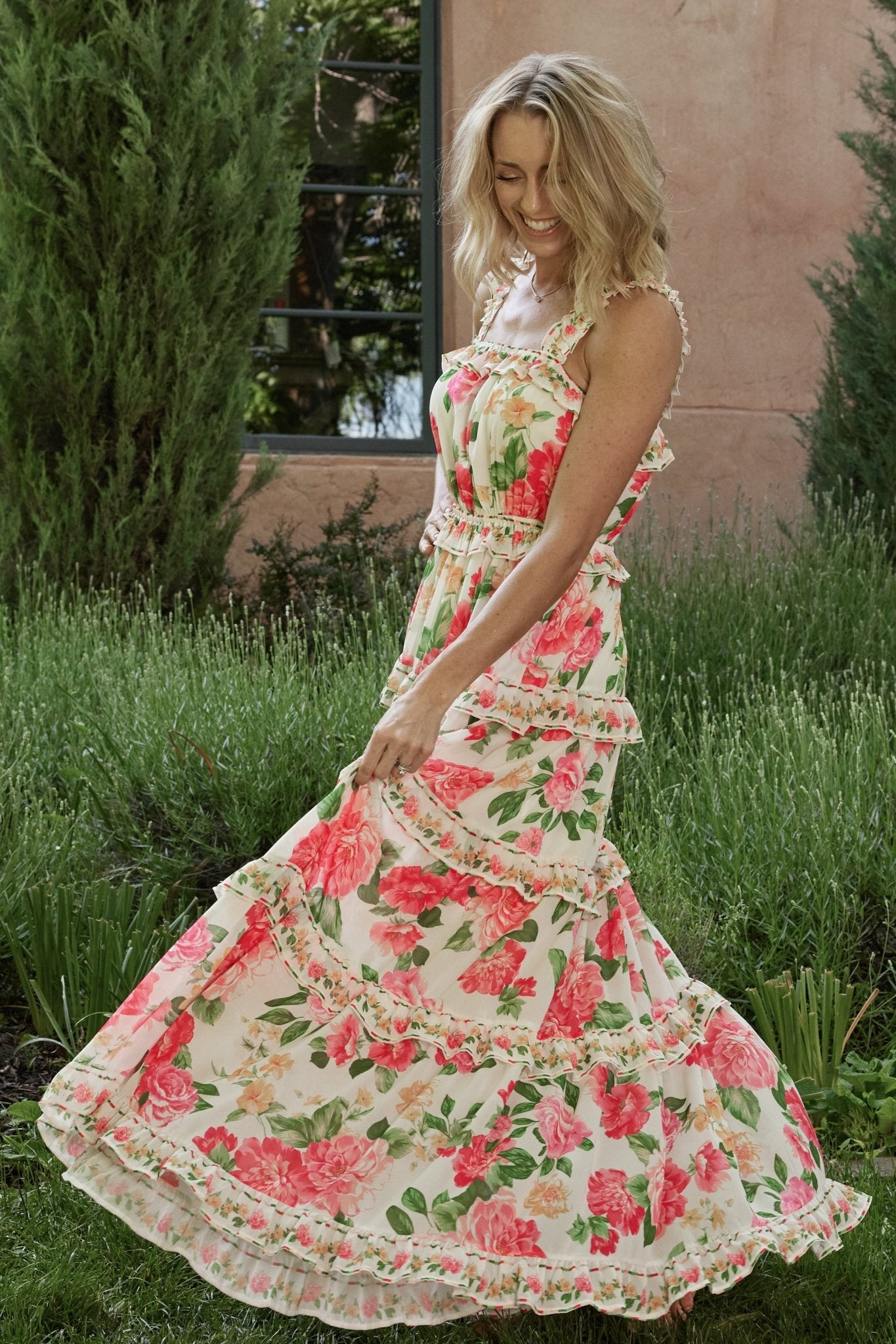 Floral Tiered Maxi Dress for Weddings & Garden Parties | Baltic Born