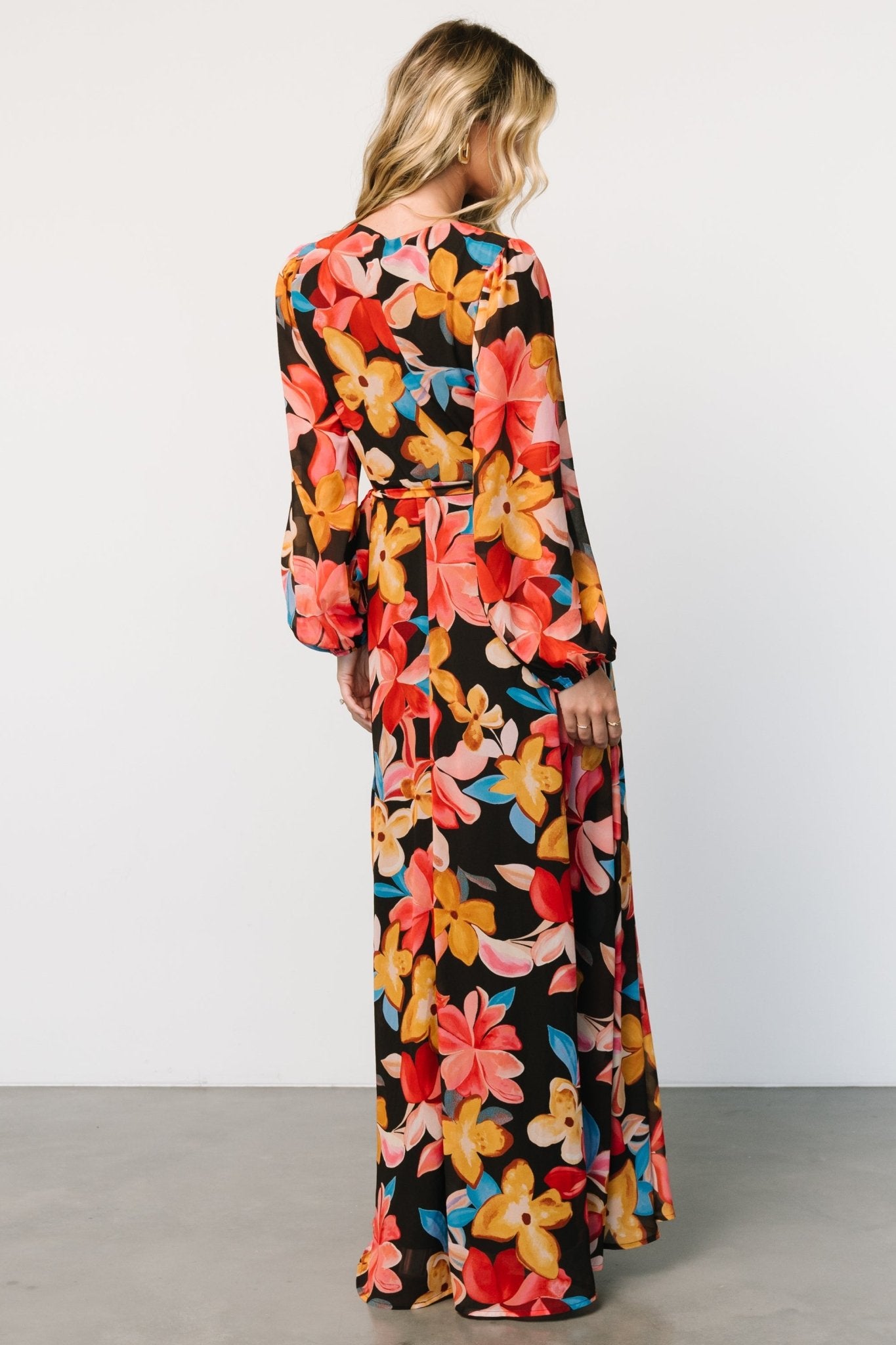 Baltic Born Katinka Tropical Floral Wrap Maxi Dress
