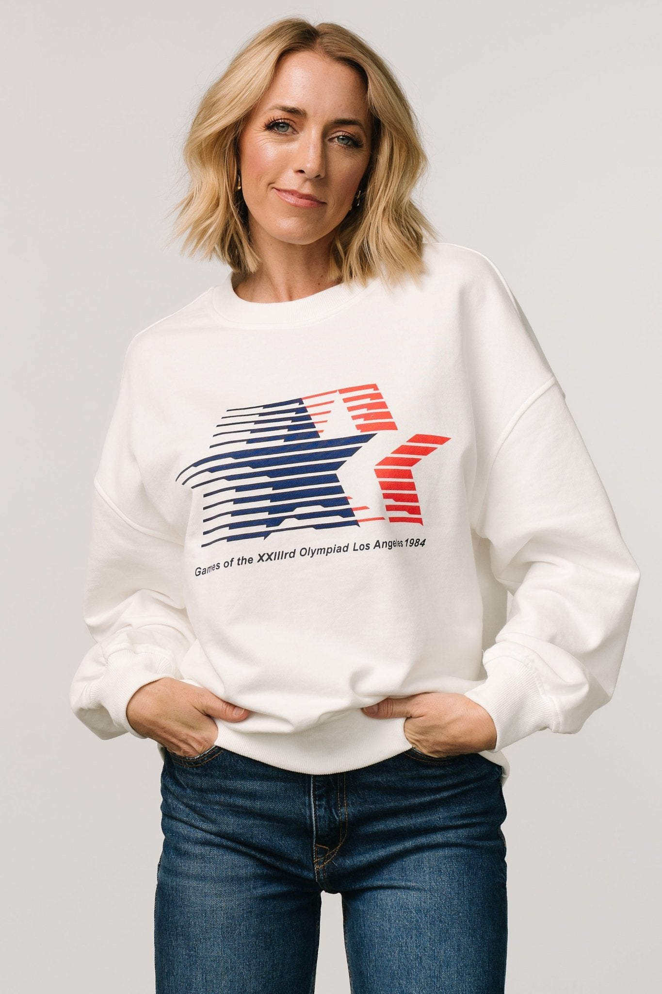 Vintage 1984 Los Angeles Olympics Sweatshirt - Off White